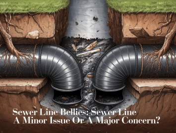 Cutaway diagram of an underground sewer system