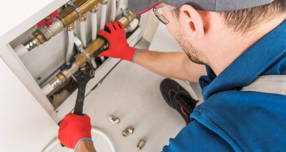 Technician Looking For Potential Issue in Plumbing